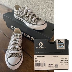 KIDS leopard Converse